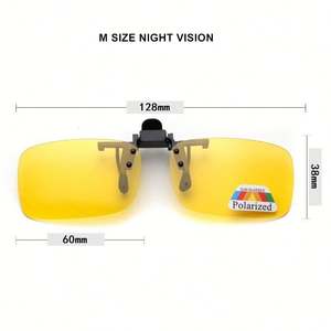 Lunettes de soleil polarisées anti-UVA UVB pour conducteur, vision nocturne, à clipser, vente en gros - Product Image 6