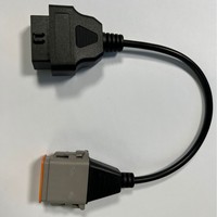 Cable adaptador DT06-12S Deutsch de 12 pines a OBD2 de 16 pines, arnés de diagnóstico de alta resistencia
