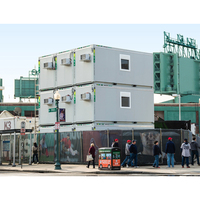 Modernas Casas Prefabricadas de Contenedores de 20 y 40 pies, Edificio de Oficinas Portátil de Bajo Costo, Listo para Usar, Hecho con Panel Sándwich