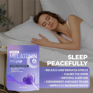 Sucette à la mélatonine OEM avec <span class=keywords><strong>vitamine</strong></span> B6, complément alimentaire <span class=keywords><strong>pour</strong></span> favoriser le sommeil, <span class=keywords><strong>pour</strong></span> s'endormir plus rapidement, détend et réduit le stress - Product Image 5