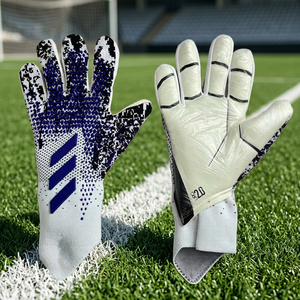Soccer Goalkeeper <b>Gloves</b> Latex Palm Goalie Training <b>Gloves</b> Anti Slip <b>Grip</b> Finger Protection Adult Kids Football Gear - Product Image 4