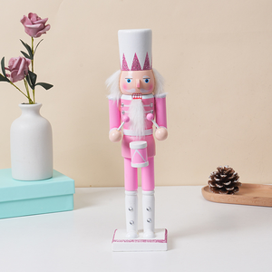 Décoration de Noël artisanale en bois massif de 36 cm, modèle <span class=keywords><strong>Casse</strong></span>-<span class=keywords><strong>Noisette</strong></span> en pain d'épices, cadeau ornemental - Product Image 5