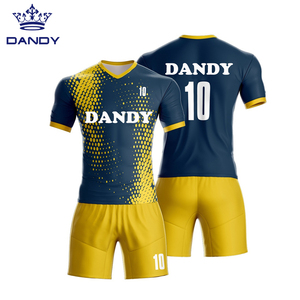 Baju Sepak Bola Jersey Pria, Baju Seragam Latihan Desain Baru Kustom Cepat Kering - Product Image 4