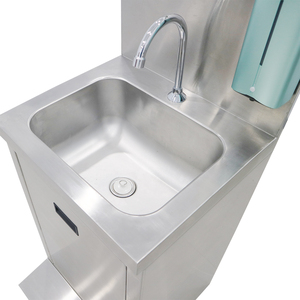 Xách Tay Rửa Tay Trạm Thiết Bị Y Tế Bệnh Viện Thép Không Gỉ Chân Cánh Hoa Bồn Rửa Di Động Với Bể Nước - Product Image 2