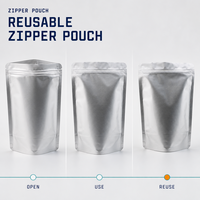 Sacs en aluminium de qualité alimentaire, taille personnalisée, écologiques, recyclables, résistants à l'humidité, pour fruits secs