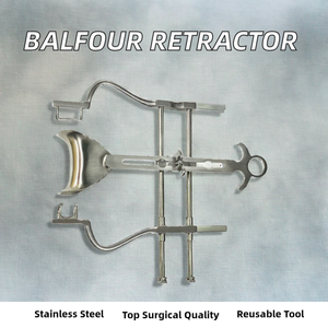 Retractor Balfour MEDIVA ESSENCE ME-AR-8, Instrumento Quirúrgico Manual de Acero Inoxidable Reutilizable de Calidad Premium con Certificación CE - Product Image 2