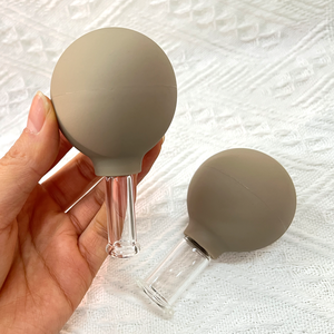 Set de 2 ventouses anti-cellulite kaki en PVC pour <span class=keywords><strong>massage</strong></span> du visage. - Product Image 3