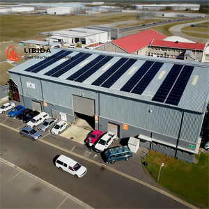 定制设计预制棚钢结构仓库车间工业建筑单体两层钢结构 - Product Image 1