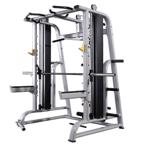 Machine Smith multifonctionnelle avec système de tirage et station de musculation à câble pour l'entraînement de la force du dos, de la poitrine et des bras - Product Image 1