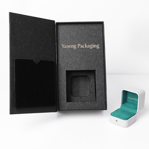 Wholesale Customized <b>Box</b>-in-<b>box</b> <b>Book</b>-Shape Jewelry <b>Box</b> Rings Earrings Pendants <b>Box</b> Built-in Jewelry <b>Box</b> for Wedding Engagements - Product Image 1