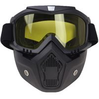 Masque de moto populaire et tendance, véritable masque de protection anti-vent et anti-poussière pour moto tout-terrain, protection UV400