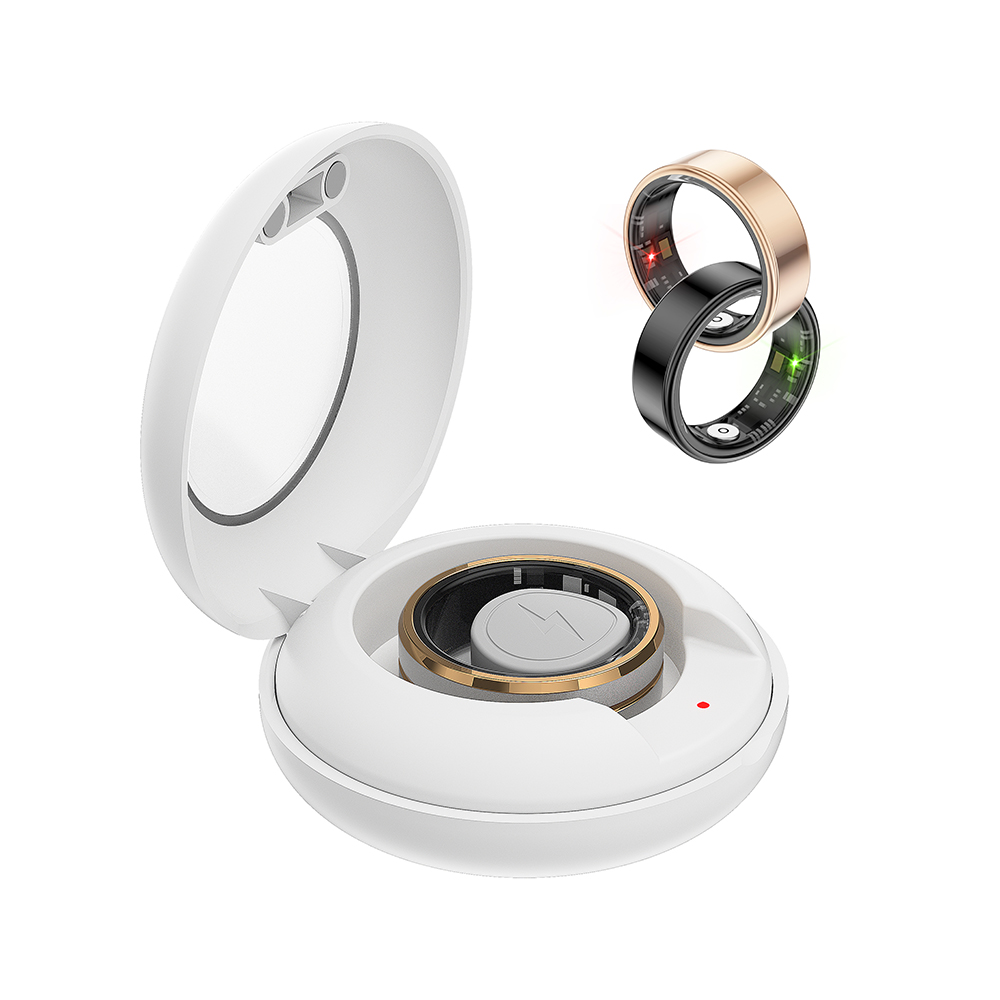 SR03 Smart Rings 5ATM Heart Rate Blood Oxygen Sleep Monitoring Waterproof Sport Smart Ring With Charging Case for Men Women 2026