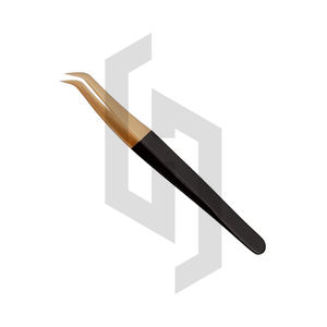 Pinzas de Punta puntiaguda Vetus All-Black de acero inoxidable CS Private-Label para extensiones de pestañas de cuidado personal - Product Image 5