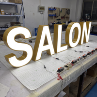 Enseignes lumineuses LED personnalisées à lettres en relief pour salons de coiffure, barbiers et devantures de magasins – Fabricant OEM