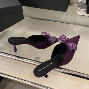 Nuovi sandali da donna con <span class=keywords><strong>tacco</strong></span> alto <span class=keywords><strong>viola</strong></span> a punta di strass per feste all'aperto, <span class=keywords><strong>scarpe</strong></span> da donna alla moda e alla moda - Product Image 3