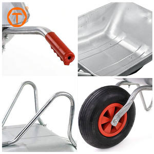भारी शुल्क औद्योगिक कैटोला दा कैंटीयर धातु एकल ट्रॉली व्हील बैरो उद्यान उपकरण निर्माण व्हीलबारो - Product Image 3