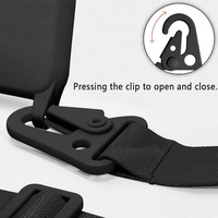Étui de téléphone en silicone antichoc et étanche avec cordon tour de cou pour 16/14/15/17 Pro Max avec coque souple amovible