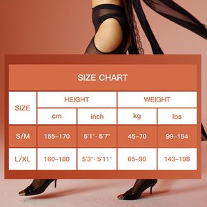 Medias <span class=keywords><strong>de</strong></span> mujer con cintura alta, efecto control, transparentes, tipo pantimedias, con liguero y diseño <span class=keywords><strong>de</strong></span> tirantes, hasta el muslo - Product Image 6