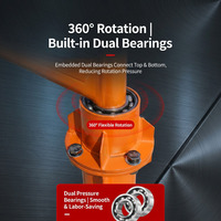 Mini-grue électrique portable avec rotation à 360° et câble anti-rotation pour les tâches de levage sur chantier