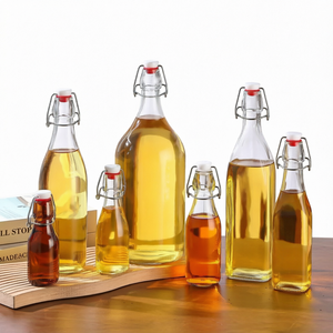 Luxury Universal Size 1000ml Beverage <b>Glass</b> <b>Bottle</b> Eco-friendly Lead-free <b>Glass</b> Screw Cap Cold Brew <b>Juice</b> Milk Tea Custom/ - Product Image 1