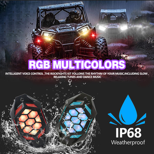 4/8/12/16Pods приложение RGBW светодиодное освещение 4x4 бездорожье Rgb Rock <span class=keywords><strong>Lights</strong></span>, внедорожный грузовик, светодиодные фонари для <span class=keywords><strong>Jeep</strong></span> Wrangler Jk - Product Image 4