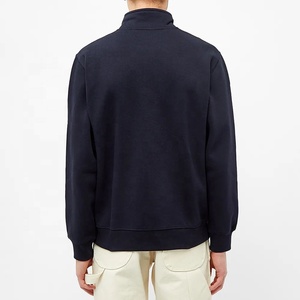 Tùy Chỉnh Người Đàn Ông Quý Zip Đóng Cửa Áo Thun Màu Rắn Áo Cho Nam Giới Áo Thun Với <span class=keywords><strong>Kangaroo</strong></span> Túi - Product Image 4