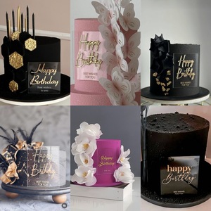 Honey And Sweetness Acrylic <b>Cake</b> Side <b>Decorations</b> Gold Foil Birthday <b>Cake</b> Ornaments Party <b>Supplies</b> - Product Image 5