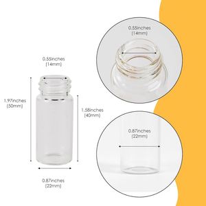 Vente en gros de flacons en verre transparents de 60 ml et 100 ml avec bouchon à vis et impression sérigraphique pour l'emballage pharmaceutique et de bonbons - Product Image 3