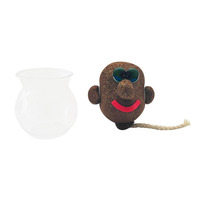 Tête d'herbe Jouet Poupée Plantes en pot Décoration de bureau Kit éducatif de culture de plantes écologique Cadeau unique pour enfants et adultes