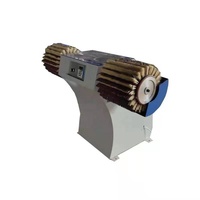 Petite ponceuse manuelle à 2 brosses à double tête pour le travail du bois polisseuse à tambour rond ponceuse pour porte en bois