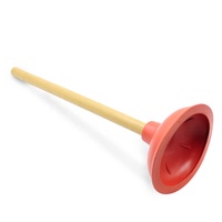 Pompe portable avec manche rond en bois, outils de nettoyage ménager, taille personnalisée, pompe à aspiration, 1 pièce