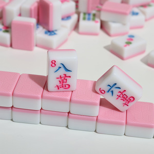 Grosir 2-lapis 166pcs Ubin Mahjong Amerika dengan Pola Tradisional Bahan Melamin Ubin Mahjong MJ-052 - Product Image 2