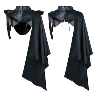 Capa Medieval de Manga Larga para Hombre, Estilo Gótico, de Caballero, Asesino, Vikingo, Pirata, con Capucha, para Disfraces de Anime y Cosplay - Product Image 1