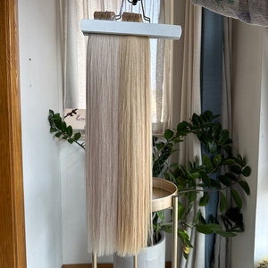 Extensioni per <span class=keywords><strong>capelli</strong></span> Tape-In all'ingrosso pronte per la spedizione, colore biondo ghiaccio, <span class=keywords><strong>capelli</strong></span> umani russi vergini grezzi, doppia trama, all'ingrosso - Product Image 3