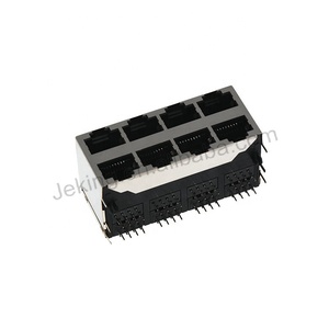 지킹 커넥터 이중 네트워크 인터페이스 RJ45 RJ45 2X4 8 포트 - Product Image 4