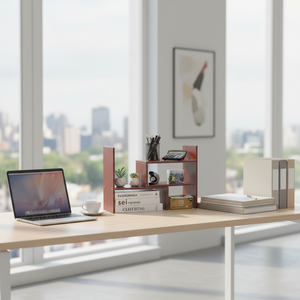 Étagère de rangement en bois réglable et pratique, faite à la main, pour salon, organisateur de bureau, support pour livres et articles ménagers - Product Image 6