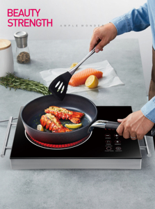 Cuisinière à induction portable à commande tactile 2200W, plaques chauffantes en céramique infrarouges avec poignée, appareil de cuisine, cuisinière à induction domestique - Product Image 5