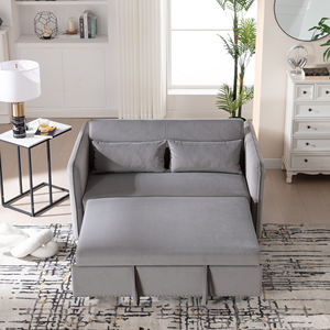 أثاث اقتصادي: كنبة سرير قابلة للتحويل 3 في 1، مقعد نوم مخملي قابل للسحب لغرفة النوم والمعيشة - Product Image 3