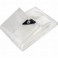 Rouleau de bâche transparente en PVC renforcé imperméable à prix avantageux personnalisé pour rideau