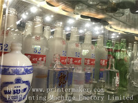 Sistema de curado UV LED 4 colores Botellas de vidrio Máquina de serigrafía automática