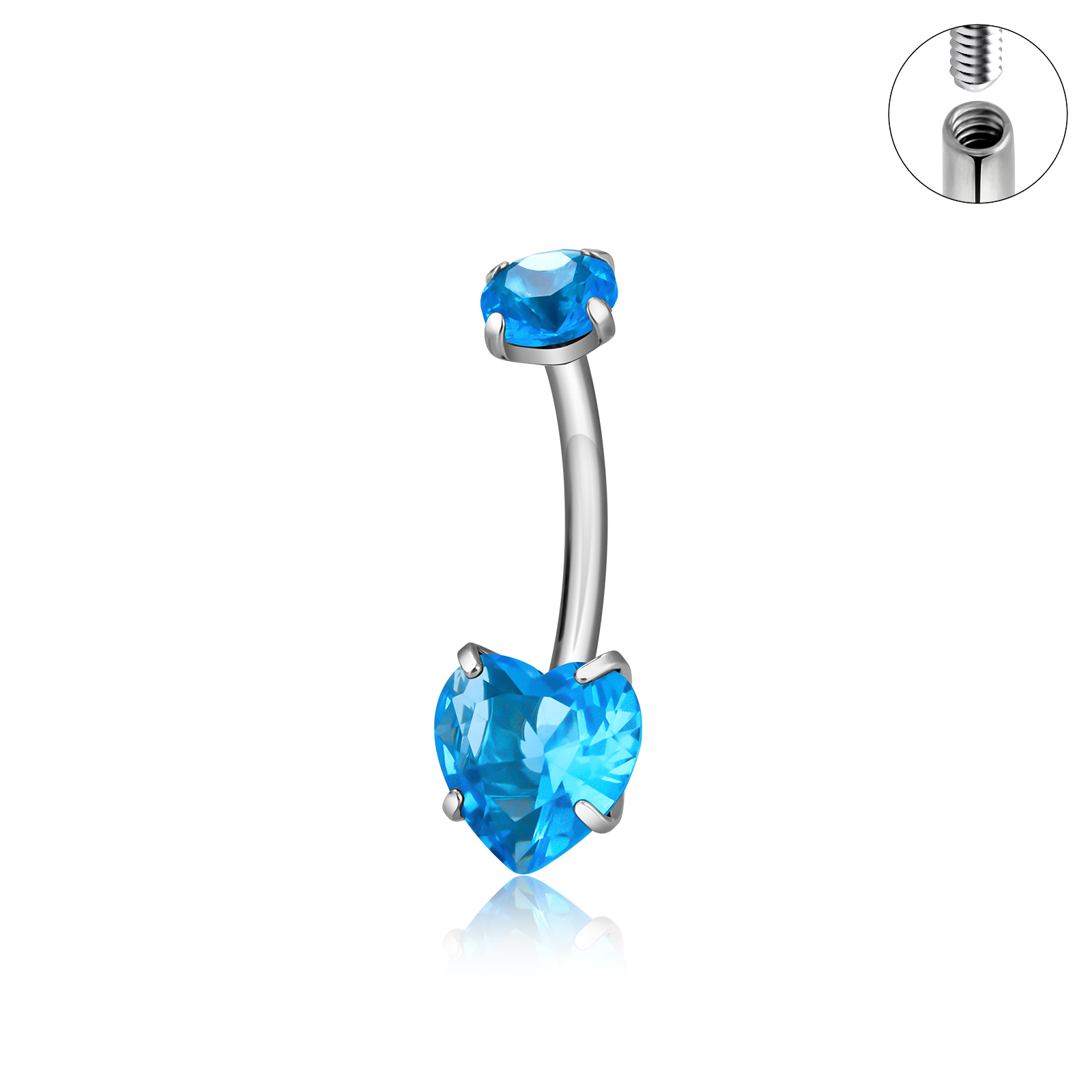 Argento con Zirconi Cubici Blu