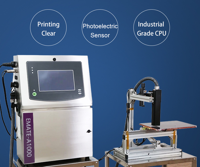 CIJ Small Character Inkjet Printer for Food, Beverage and Pharmaceutical Packaging with Permanent, Date Coding