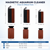 Nettoyeur magnétique pour aquarium, double face, design flottant, sans rayures, fourniture d'usine OEM/ODM, écologique