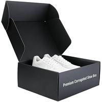 Boîtes à chaussures en carton ondulé de qualité supérieure, organisateurs de rangement pliables avec doublure protectrice pour baskets, bottes et présentoirs de chaussures