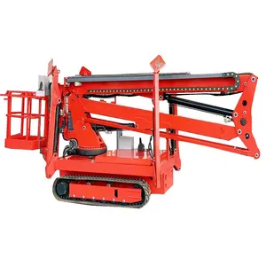 10-24M All Terrain Spider Articulated Crawler Boom Lift Aerial Work Platform Tracked Chassis Electric Hydraulic Telescoping Lift