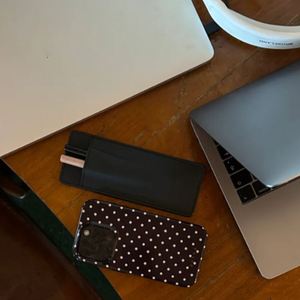 PU Leather Lady Lipstick Pouch Mirror Portable Compact Mirrored Lip Combo Case Mirrored Lipliner Case - Product Image 2