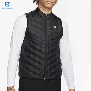 Chaleco de hombre con logotipo personalizado de alta calidad, chaleco acolchado ligero con doble cremallera, abrigo cálido de invierno, chalecos acolchados - Product Image 1