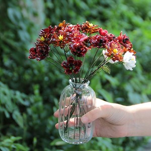 Bouquet de fleurs artificielles en cristal fait main, décoration de bureau et de maison, cadeau - Product Image 2