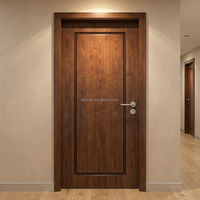Puerta de Madera Sólida con Marco, Insonorizada, con Diseño de Línea y Textura de Chapa Natural, para Interiores de Dormitorios, del Principal Fabricante de China