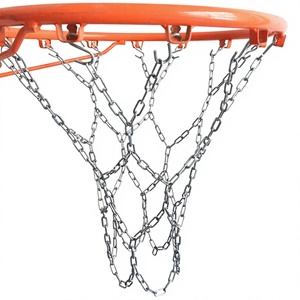 Rete da basket in metallo resistente per impieghi gravosi, a tre colori, anti-groviglio, in acciaio inossidabile, per campi da basket all'aperto - Product Image 4